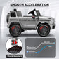Anpabo Licensed Mercedes-Benz G63 Car For Kids, 12V Ride On Car W/Parent Remote Control, Low Battery Voice Prompt, Led Headlight, Music Player & Horn, Soft Start, Kids Electric Vehicle, Grey