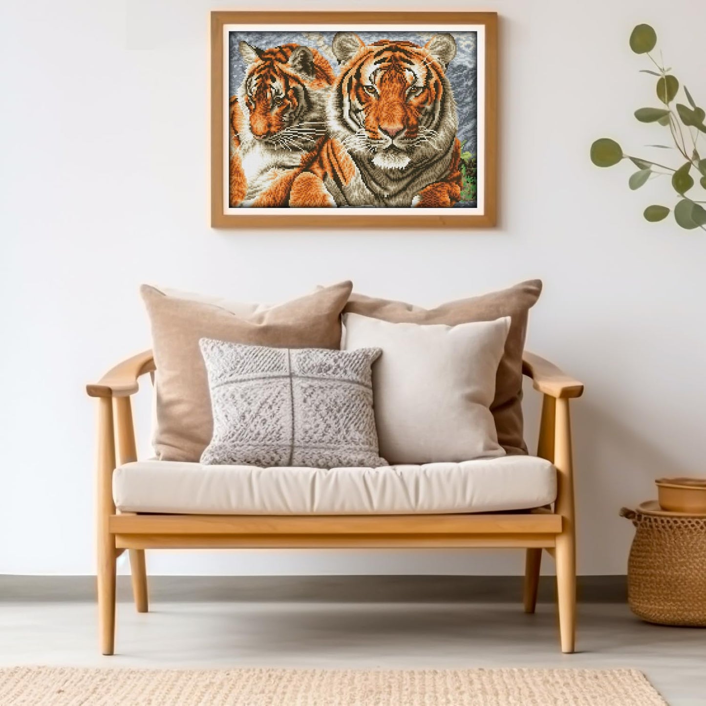 DIAMOND DOTZ Tigers Animal Diamond Painting Kits for Adults - Diamond Art Kits a Relaxing Creative Craft Kit with Dotz Gems 14.6