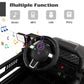 Olakids Kids Ride On Truck, 12V Electric Vehicle Jeep Car With Remote Control, Toddlers Battery Powered Toy With 2 Speeds, Spring Suspension, Double Open Doors, Led Lights, Music, Tf, Usb, Mp3 (Black)