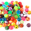 Pllieay 50 Pieces Colorful Bouncy Balls Bulk, Mixed Pattern Bouncy Balls For Kids Party Favors, Prizes, Birthdays Gift