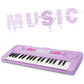 BIGFUN 37 Keys Kid Keyboard Piano - Purple Educational Music Toy for Ages 3-8, Made of Durable ABS