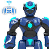 STEMTRON Robot Toys for Kids, Programmable Remote Control Robot with Gesture Sensing, Voice Control & LED Face, 15 3/4'' (Blue)