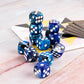 24 Pieces 16mm Marble 6 Sided Dice Round Corner D6 Dice Set Card Game Dice for MTG DND Tenzi Farkle Yahtzee Bunco or Math Learni