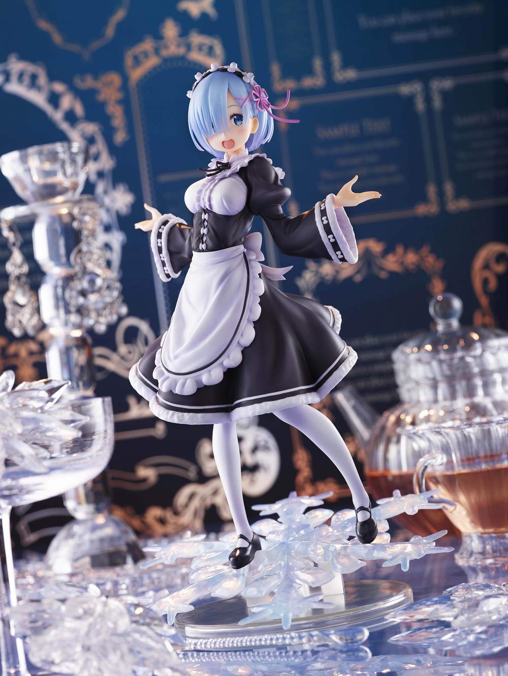 Taito Re:Zero Winter Maid Rem - Colorful Anime Pvc Doll - Artist Masterpiece, 8' Tall