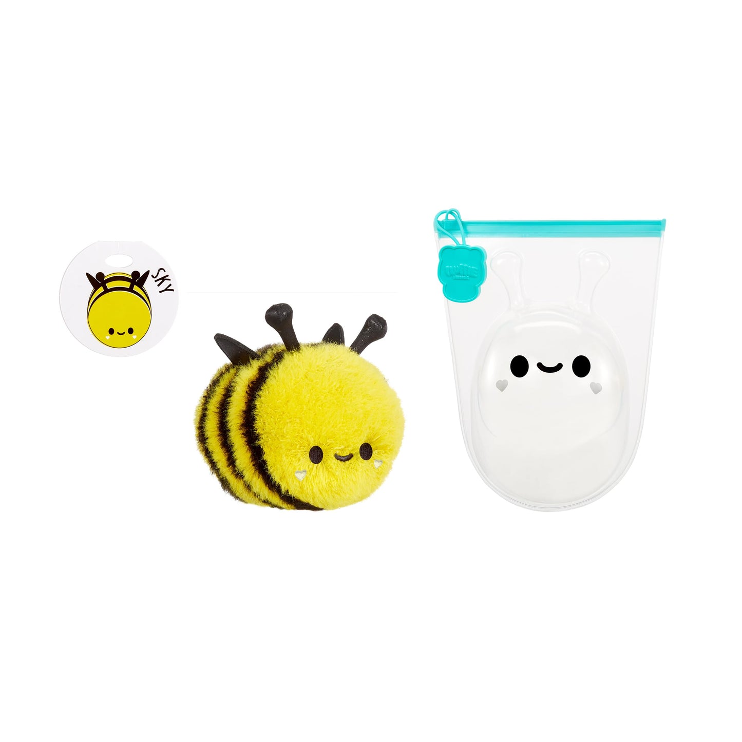 Fluffie Stuffiez Bee Plush Toy - Small Collectible, Ultra Soft Polyester, Multicolor, Model 594284, Surprise Reveal Fidget Play