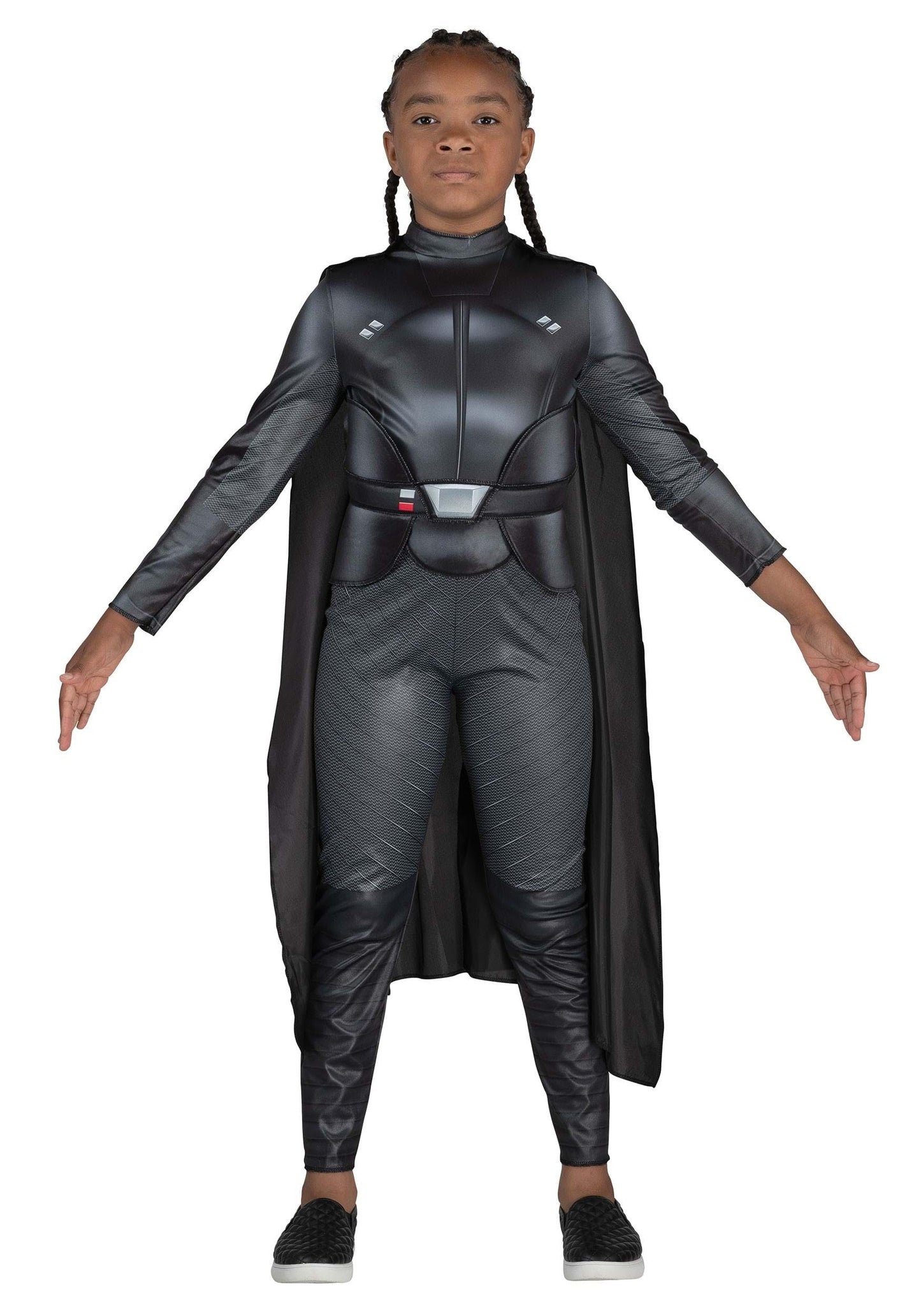 STAR WARS Reva Youth Costume - Printed Jumpsuit with Belt Buckle and Detachable Cape