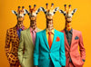 Cross & Glory - The Fab Four Giraffes - 1000 Piece Jigsaw Puzzle for mature-themeds | Unique Artwork Jigsaw Puzzles | Fun | Challenging Brain Teaser