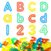 Odoorgames 66 Pcs Translucent Letters And Numbers - Plastic Alphabet Letters For Kids - Ideal For Light Table Activities, Counti