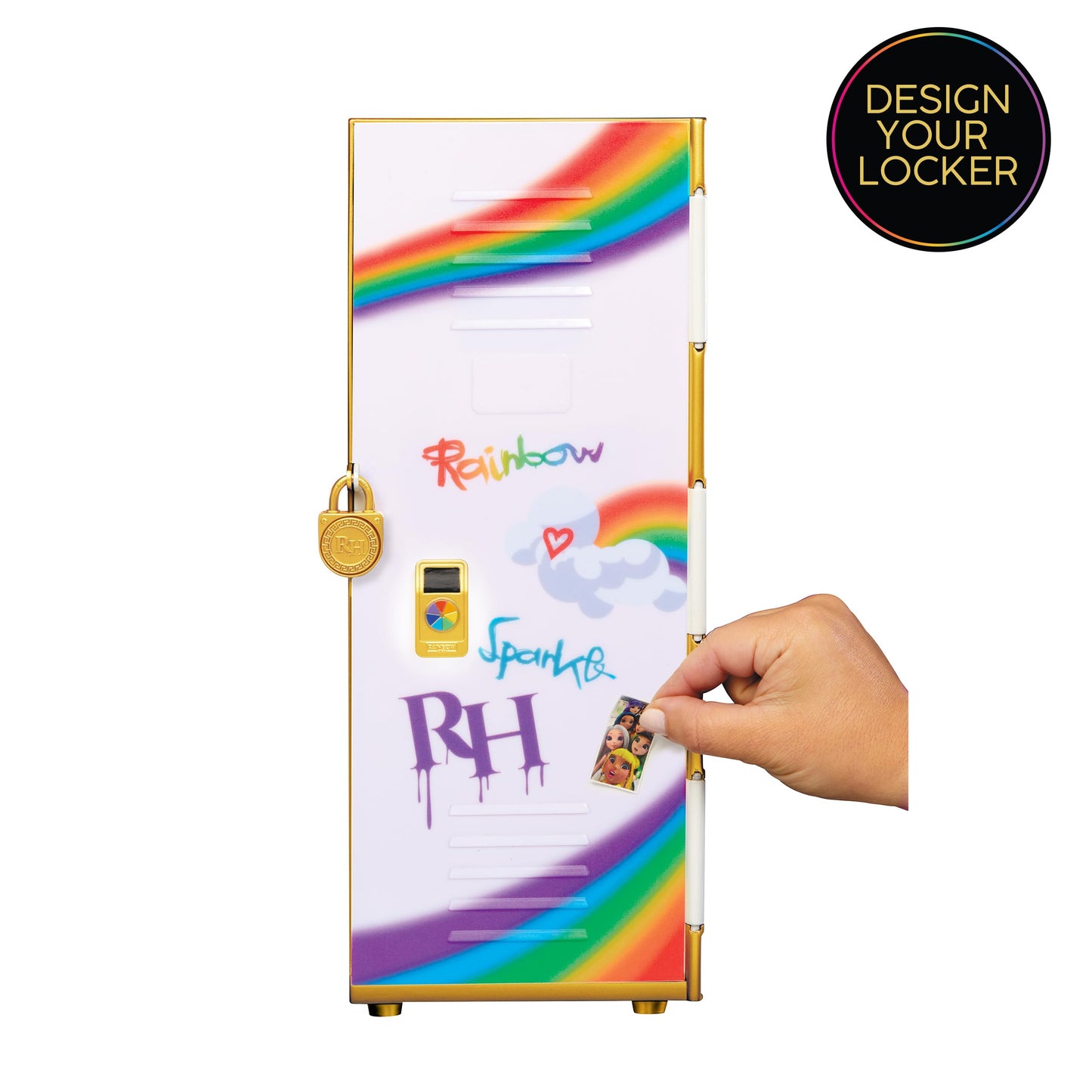 Rainbow High Design & Style Locker Playset With Shelves, Hangers, Accessories And Stickers, Toy Gift For Kids Ages 4-12+