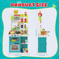Kids Kitchen Playset,Play Kitchen for Kids Toddler with Sounds and Lights, Cooking Stove Steam,Play Sink,Play Food and Kitchen A