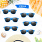 Fepito 24 Pieces Party Sunglasses Bulk For Birthday Party Supplies Treat Bag Fillers For Beach Pool Party Toys For Adults, Blue