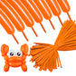 260 Long Balloons 100 Pack Orange Twisting Animal Balloons Thickening Latex Modeling Long Magic Balloons For Animal Model Weddin