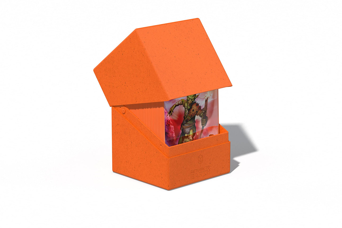 Ultimate Guard RTE Boulder 100+, Deck Case for 100 Double-Sleeved TCG Cards, Orange, 97% Renewable, Made in Germany, Secure & Du