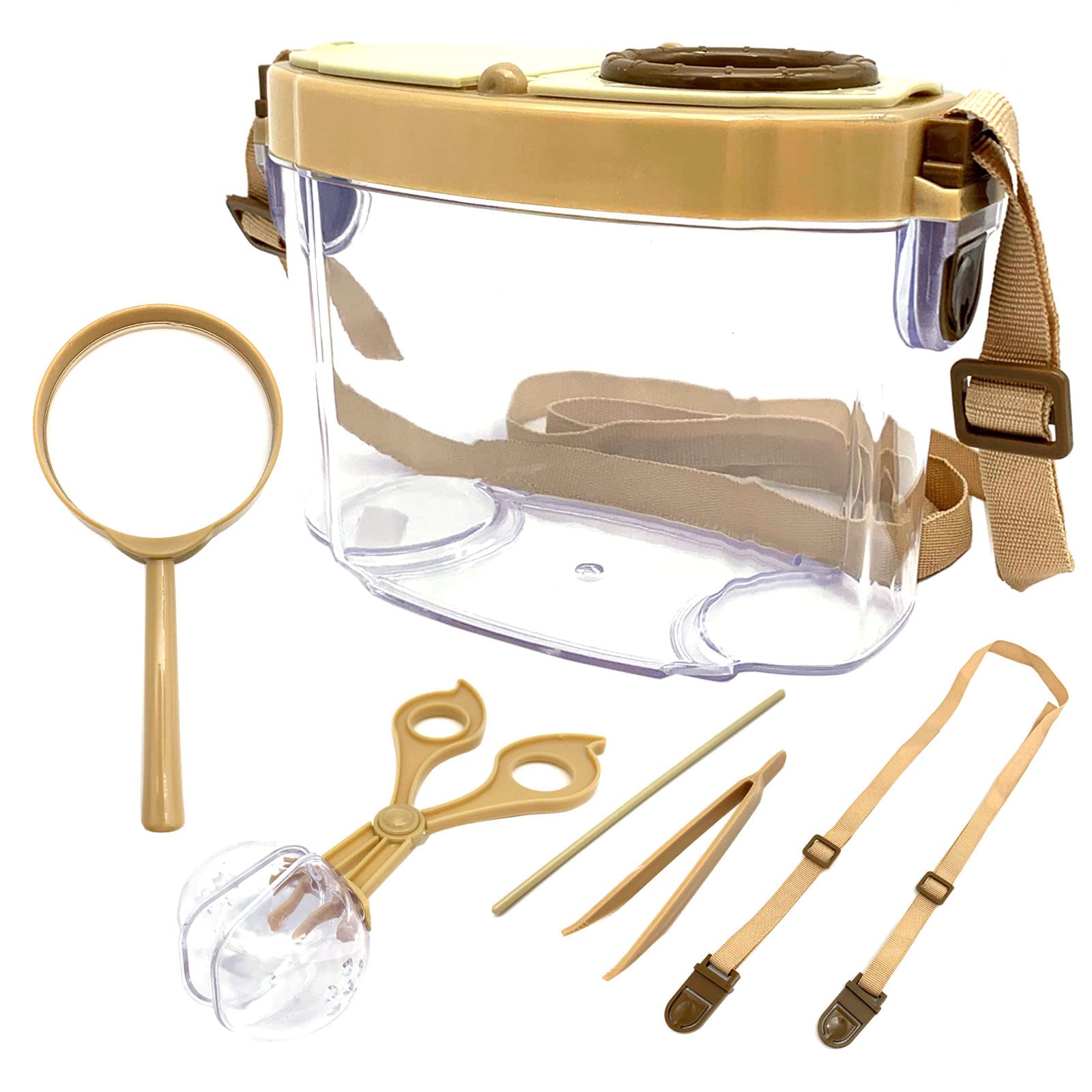Jtcjozz Bug Catcher Kit, Bug Collection Kit, Outdoor Nature Explorer Kit With Tweezers, Magnifying Glass, Science Educational Ki