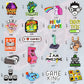 Detickers Gaming Stickers For Boys 8-12 Video Game Stickers Pack For Boys Water Bottles Stickers Vinyl Stickers For Teens Boys