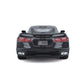 2020 Chevrolet Corvette Stingray C8 Dark Gray Metallic with Racing Stripes 1/18 Diecast Model Car by Maisto