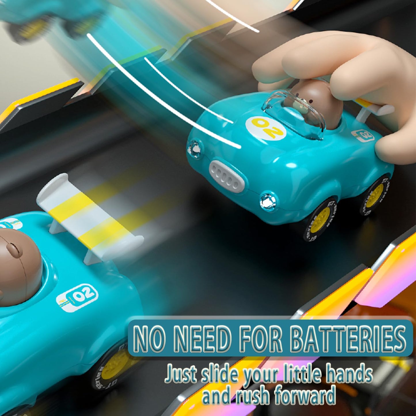 Cddzsw 1-3 Years Old Friction Power Car Toys, Push And Go Pull Back Trucks Suitable For Toddlers 1 2 3 Year Old Kids Toys For Bo