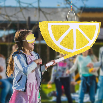 Fruit Pinata Summer Theme Pinata Includes Stick Blindfold Confetti Fruit Birthday Pinata Summer Fruit Pinata Fruit Theme Party Supplies For Birthday Party Carnival Summer Beach Decor (Lemon)