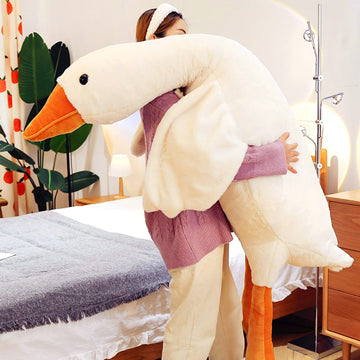 Cottonstar Goose Stuffed Animal 75 Inch Plush Toy, 6 Foot Giant Duck Plush, Super Soft Huge Plushies Pillow Hugging, Gift For Ki