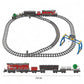 General Jim's Red Diesel Cargo Train Building Blocks Set - 1000+ Pieces, Automatic Running System, Multi-colored, Model 689585219054