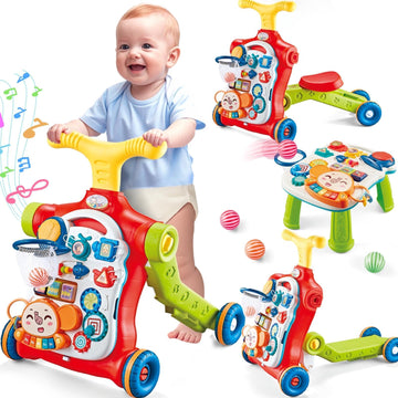 Auntyfey Baby Walker, 5 In 1 Push Walker Baby, Baby Walking Toy, Baby Walkers For Girls, Baby Push Toy Walker, Walker Baby Girl