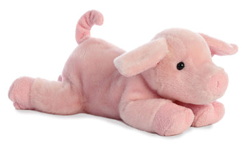 Aurora Adorable Flopsie Pickles Piglet Stuffed Animal - Playful Ease - Timeless Companions - Pink 12 Inches