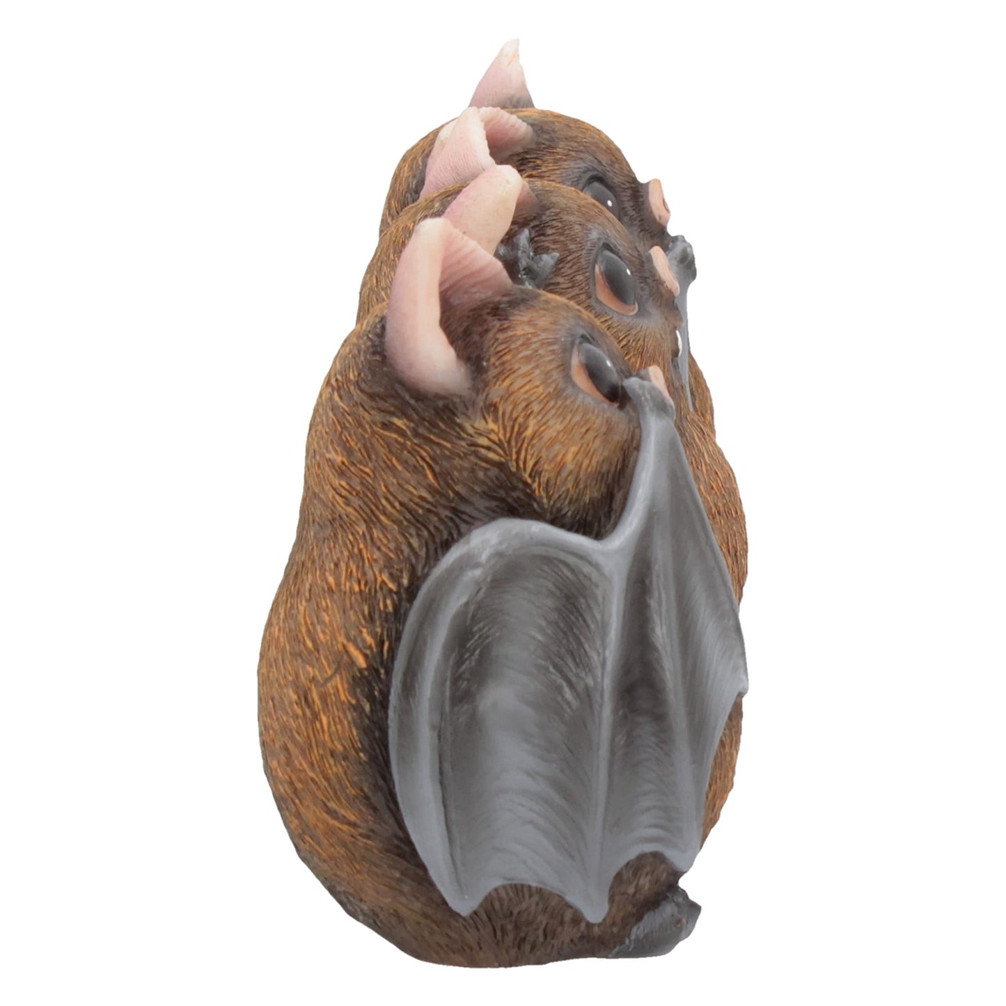 Nemesis Now Three Wise See No Evil Hear No Evil Speak No Evil Figurines, Adorable Hand-Painted Resin Collectibles And Gift - Bats