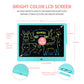 Lcd Writing Tablet For Kids, 15 Inch Colorful Electronic Doodle Board For Kids Age 3+ Toys Christmas Birthday Erasable Drawing T
