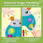 Surdote Ladybug Baby Light Up Toys With Rattle Led Light Music, Interactive Educational Fine Motor Development Toy For 3-6-12-18