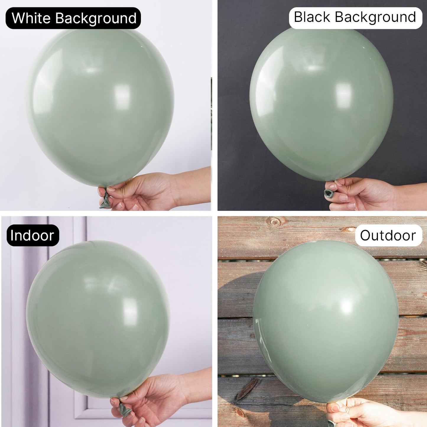 Partywoo Boho Green Balloons, 50 Pcs 12 Inch Spring Rain Green Balloons, Pastel Green Balloons For Balloon Garland Or Arch As Party Decorations, Birthday Decorations, Wedding Decorations, Green-F59
