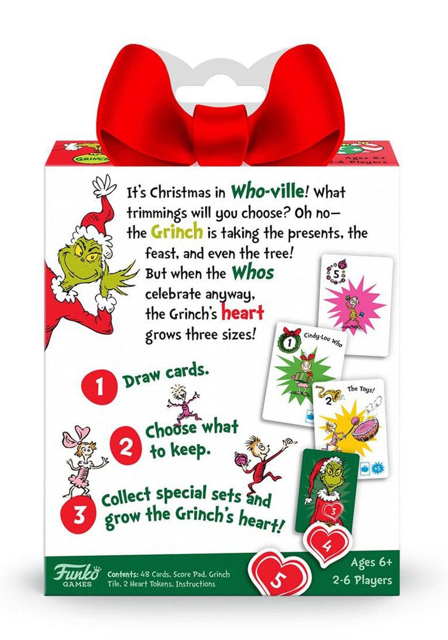 Funko Pop! Dr. Seuss Grinch Grow Your Heart Card Game - Standard Multicolor - Cardboard Model 56324
