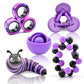 Fidget Toys Kids Pack, Autism Sensory Toys Set For Adults, Fidget Spinner Slug Magnetic Rings, Cool Gadget For Girls Boys Teens
