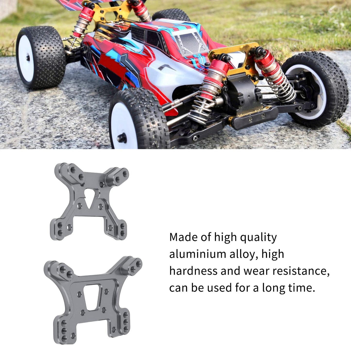 Shock Tower Boards, Aluminium Alloy Easy Installation Front Shock Tower For 1/14()