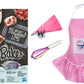 Easy Bake Oven / Pan/ Pan Tool/ Red Velvet Cupcakes Refill / Pink Kid-Sized Apron / Rainbow Whisk / Pink Frosting Piping Bag (7