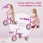 EveStone 5-in-1 Toddler Balance Bike & Tricycle, Learn-to-Ride Toy for 18 Months to 4 Years, Outdoor & Indoor Ride-On for Gross