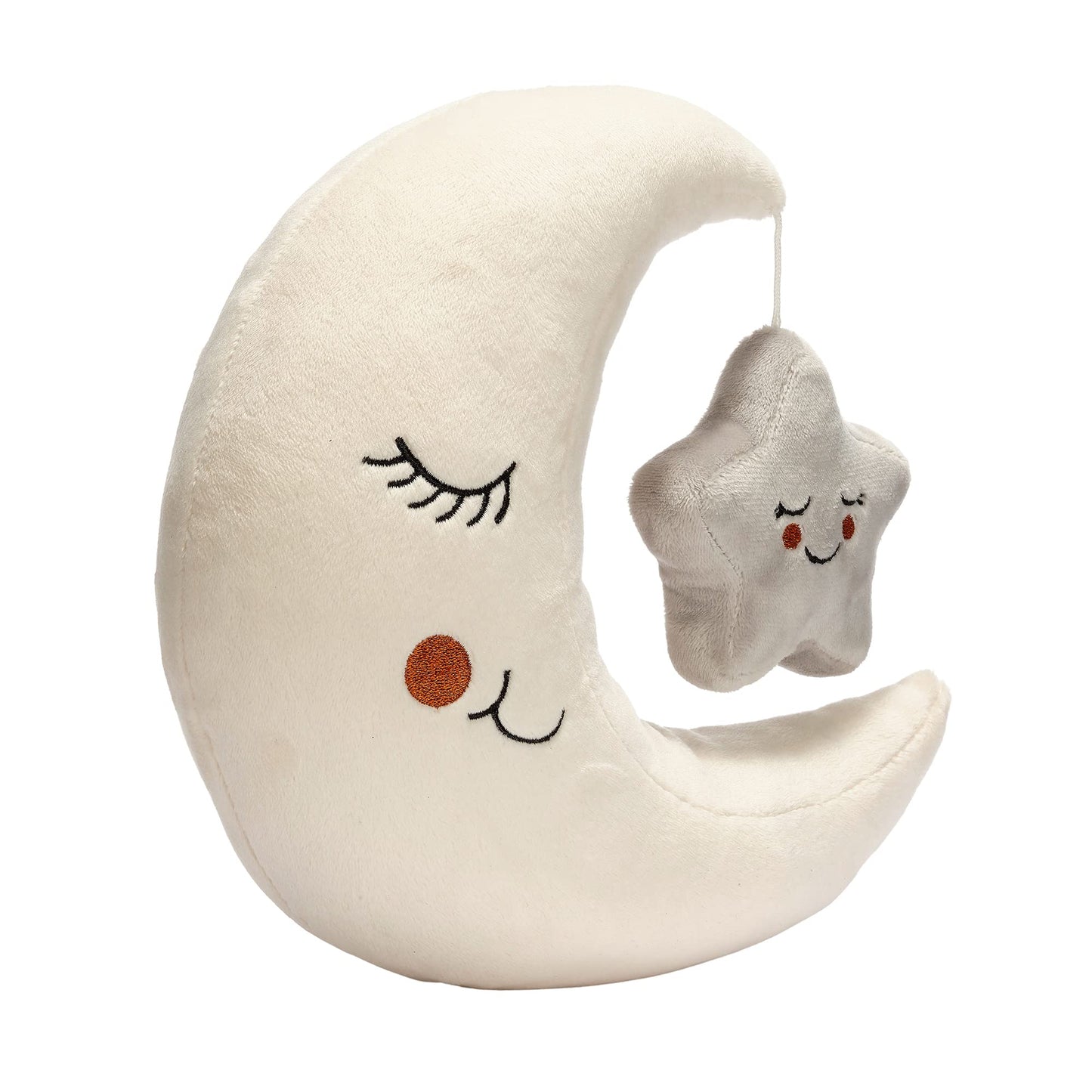Lambs & Ivy Goodnight Moon And Star Plush Stuffed Toy - Cream/Gray