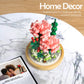 Flower Bouquets Building Sets, Pink Rose Bonsai Tree Botanical Collection With Display Case, Mini Gift Kits For Adults Teens 12+ Girls Women (675Pcs Micro Blocks)