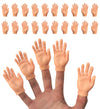 Finger Hands - 20 Pack - enhanced Rubber Little Tiny Finger Hands - Fun and Realistic Design - Ideal for Puppet Show  Gag Present  Fun for All Kids!