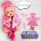 Kuiceo Reborn Baby Dolls That Lifelike -16 Inch Full Body Silicone Sleeping Baby Girl Handmade Face Realistic Body Details For C