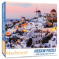 MaxRenard Game Jigsaw Puzzle 1000 Pieces for mature-themed Landscape Santorini Pieces Fit Together Perfectly Challenge Family Toy
