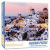 MaxRenard Game Jigsaw Puzzle 1000 Pieces for mature-themed Landscape Santorini Pieces Fit Together Perfectly Challenge Family Toy