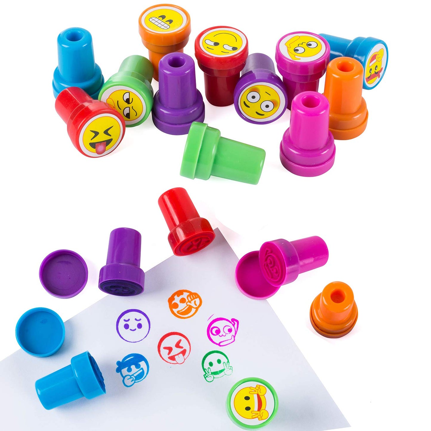 Tigerdoe Party Favors - Prizes For Kids - Emoticon Party Supplies - Stocking Stuffer - Goody Bag Filler (204 Pc Party Favors)