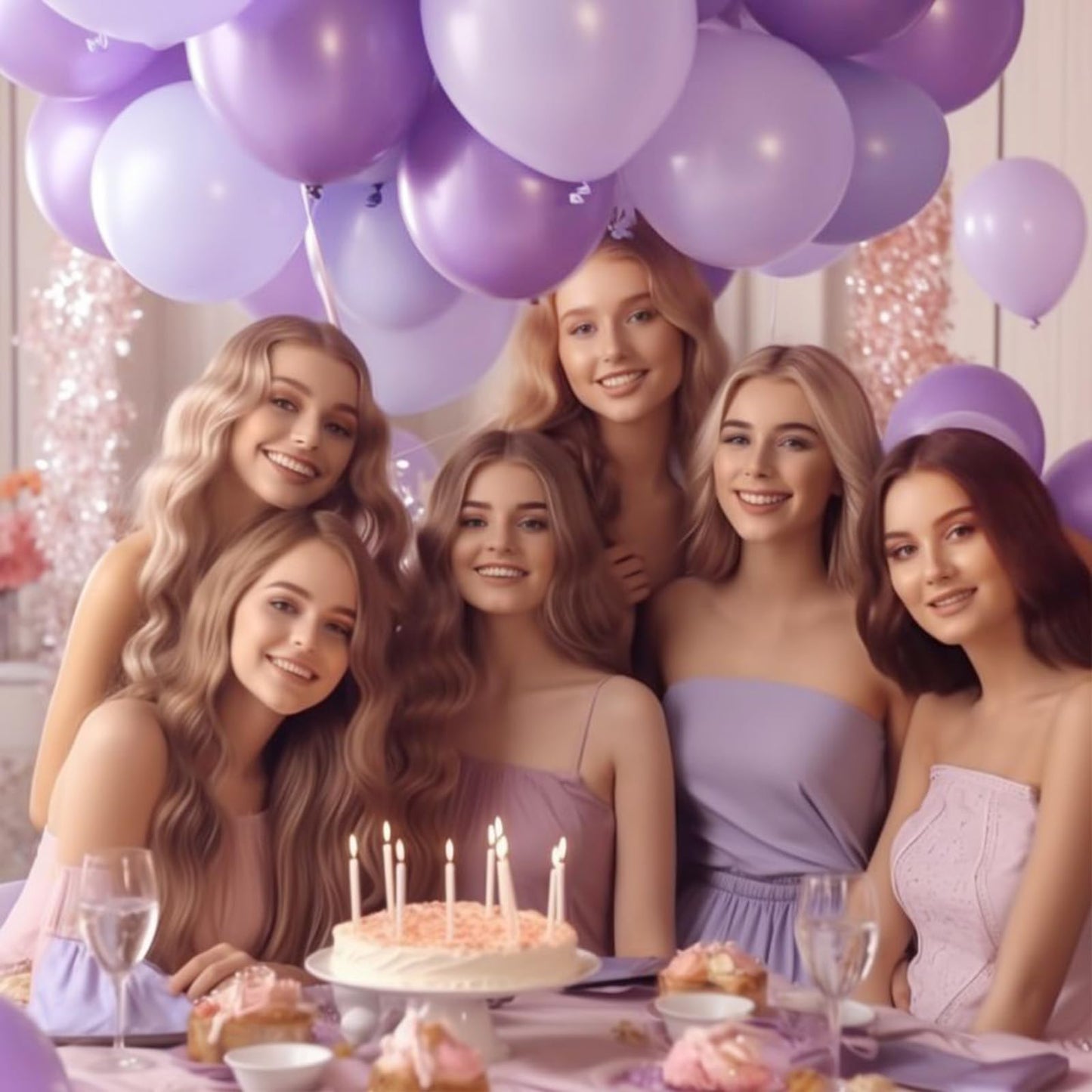Pastel Purple Balloons,100 Pcs 12 Inch Pastel Purple Latex Balloons, Pastel Purple Balloons For Party Decoration,Birthday Decora