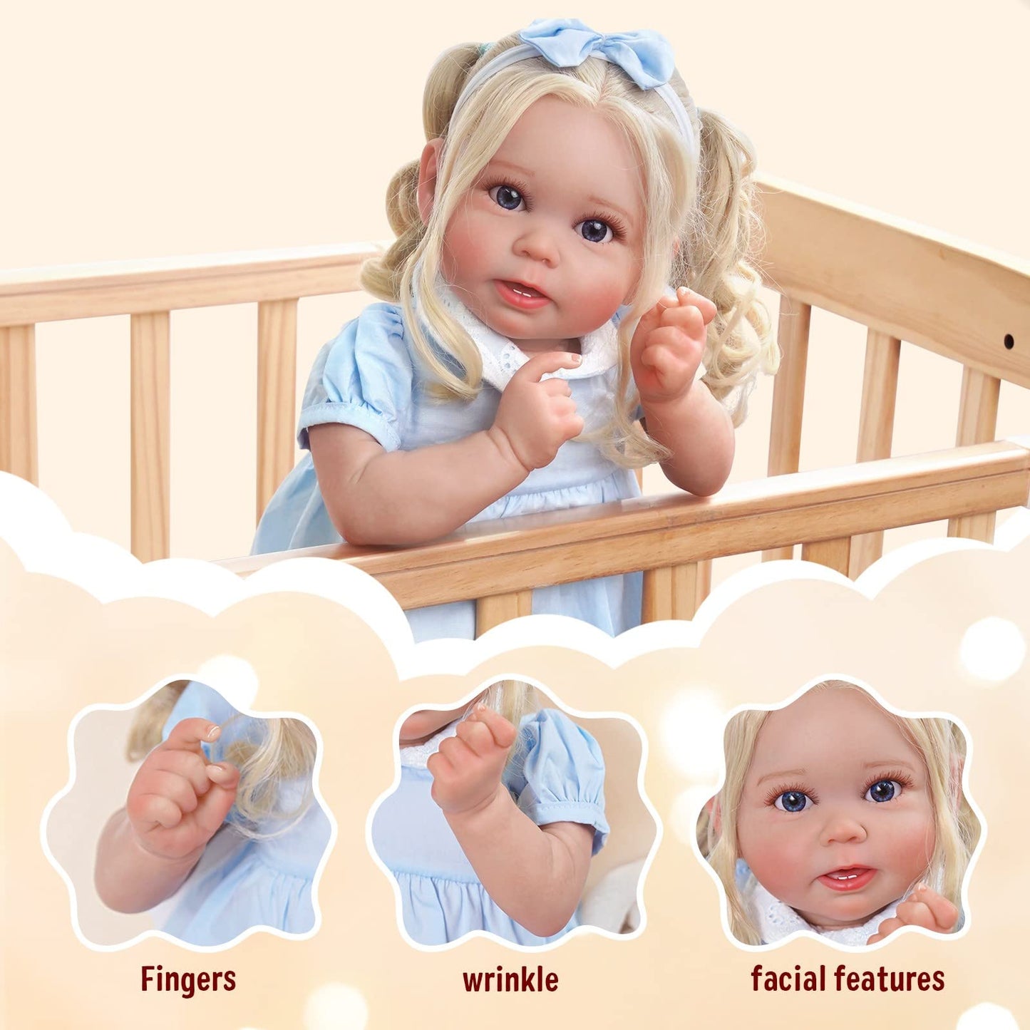 Babeside Lifelike Reborn Baby Dolls - 20'' Realistic Baby Dolls Soft Body Real Life Baby Dolls Girl With Gift Box For Kids Age