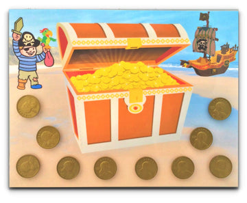 Earn Pirate Treasure With This Fun Interactive Behavior Chart. Add Or Remove Coins Via Hook And Loop
