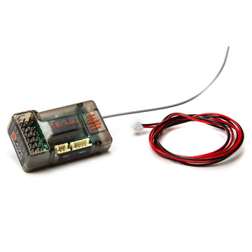 Spektrum SR6100AT 6-Channel DSMR DSM2 Receiver (RC Surface) with AVC and Telemetry: SPMSR6100AT, Black