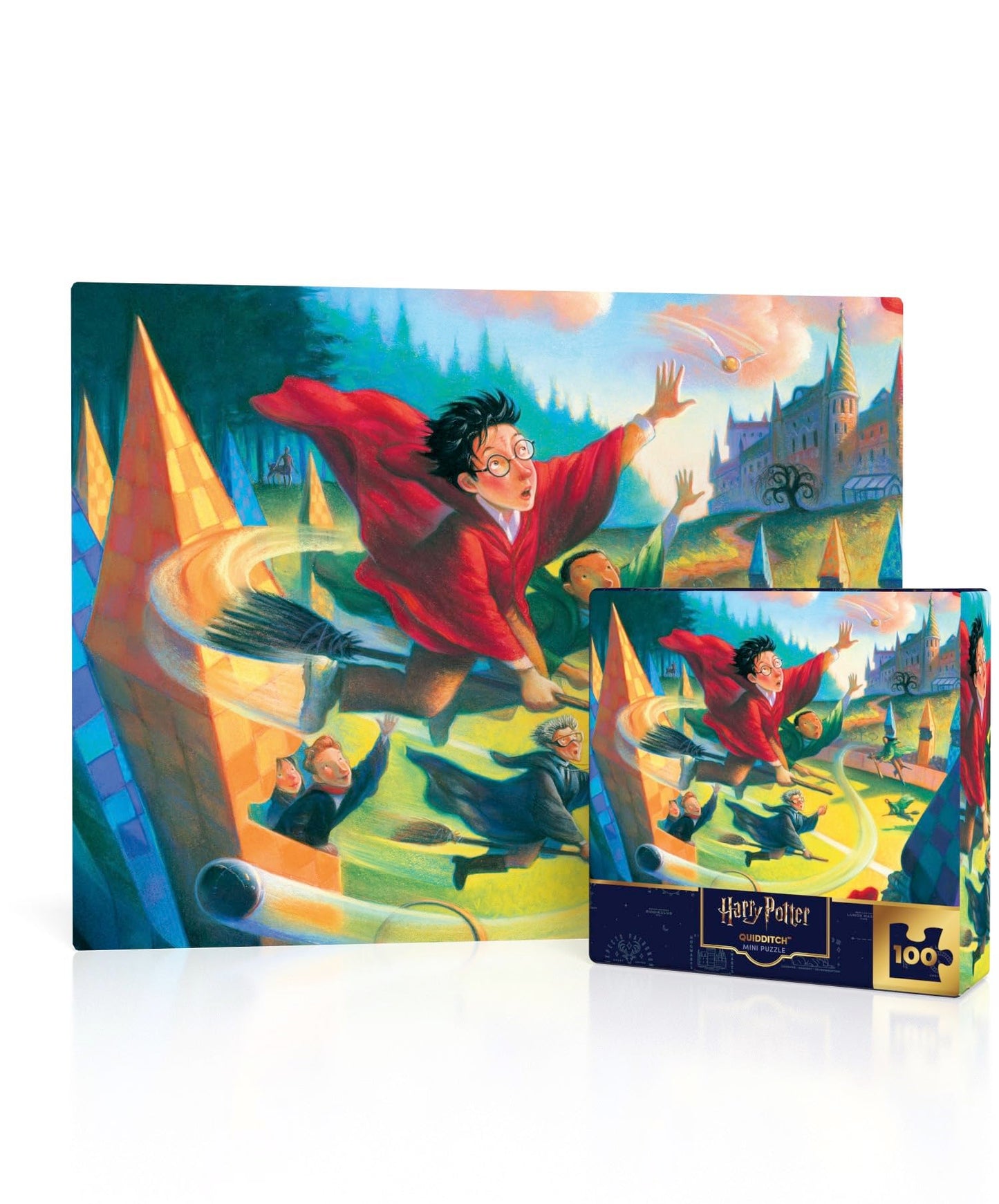 New York Puzzle Company - Harry Potter Quidditch Mini - 100 Piece Jigsaw Puzzle For Family Game Nights By Mary Grandpr
