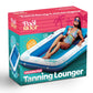 enhanced Inflatable Tanning Pool Lounger | XL Inflatable Tanning Bed for mature-themeds | Multipurpose Pool Floats | Inflatable Pool Float | Tanning Float