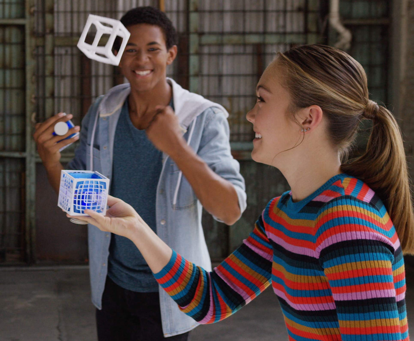 Far Out Toys Squaire Cube | Floating Cube Tricks, Try And Keep The Squaire In The Air! | Gravity-Defying Skill Game, Great Challenge, For Kids Ages 8 And Up, Multi