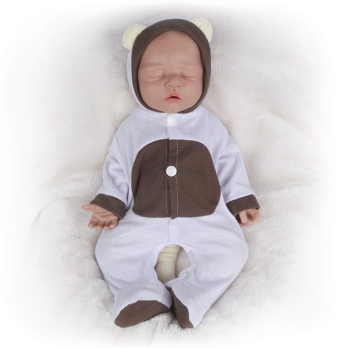 Vollence 12 Inch Platinum Silicone Baby Dolls Full Body Silicone Dolls Adorable Silicone Baby Doll For Child Birthday Gift - Boy